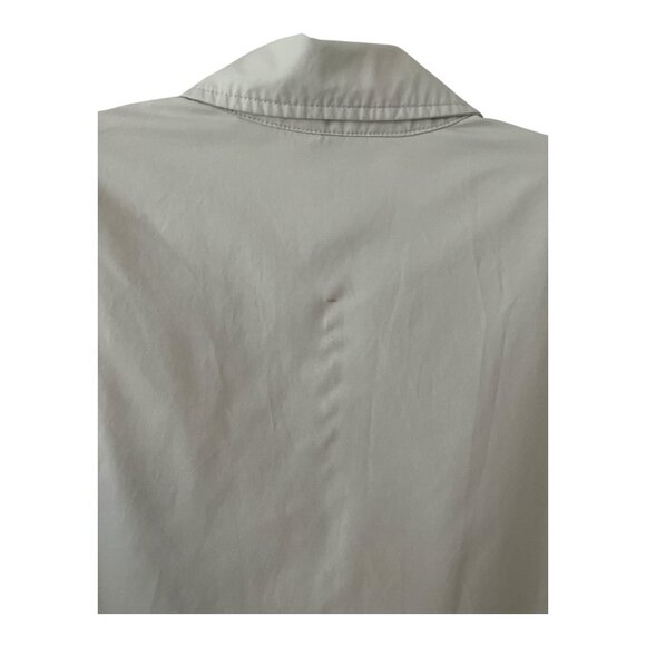 Eddie Bauer Men’s XL Beige Zip-Up Jacket – Lightweight Cotton Nylon Windbreaker - Picture 4 of 5